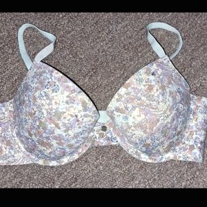 Lucky Brand Women's Blue Floral Bra 36C
